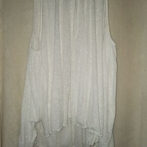 Express White Ribbed Top